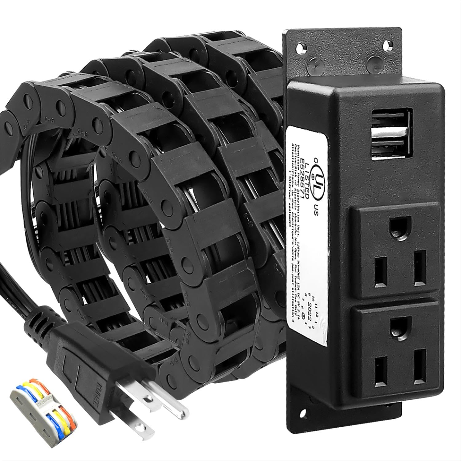 Amazon.co.jp: GMURA 引き出しコンセントキット 15Amp ACコンセント2個